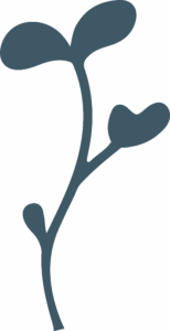 Pousse bleue créée à partir de l'icône Parsemée